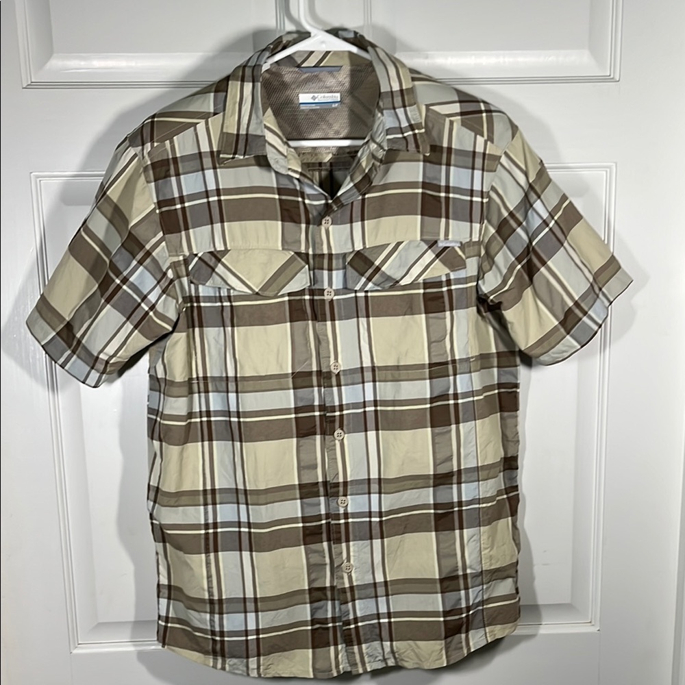 Columbia Vented Quik Dry Casual Button Down Fishing Sailing Hiking Shirt Men’s S